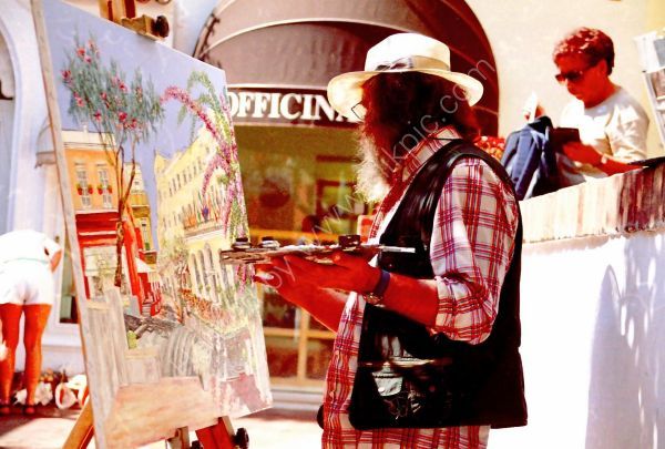 Artist & Painting, Capri